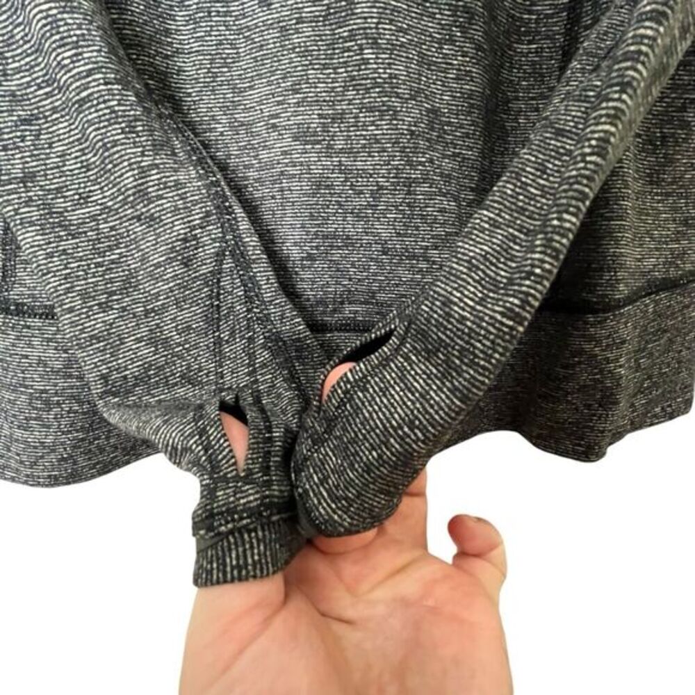 Lululemon Race Your Pace Long Sleeve Shirt In Wee‎ Stripe Heathered Black Size 4 - Picture 6 of 10